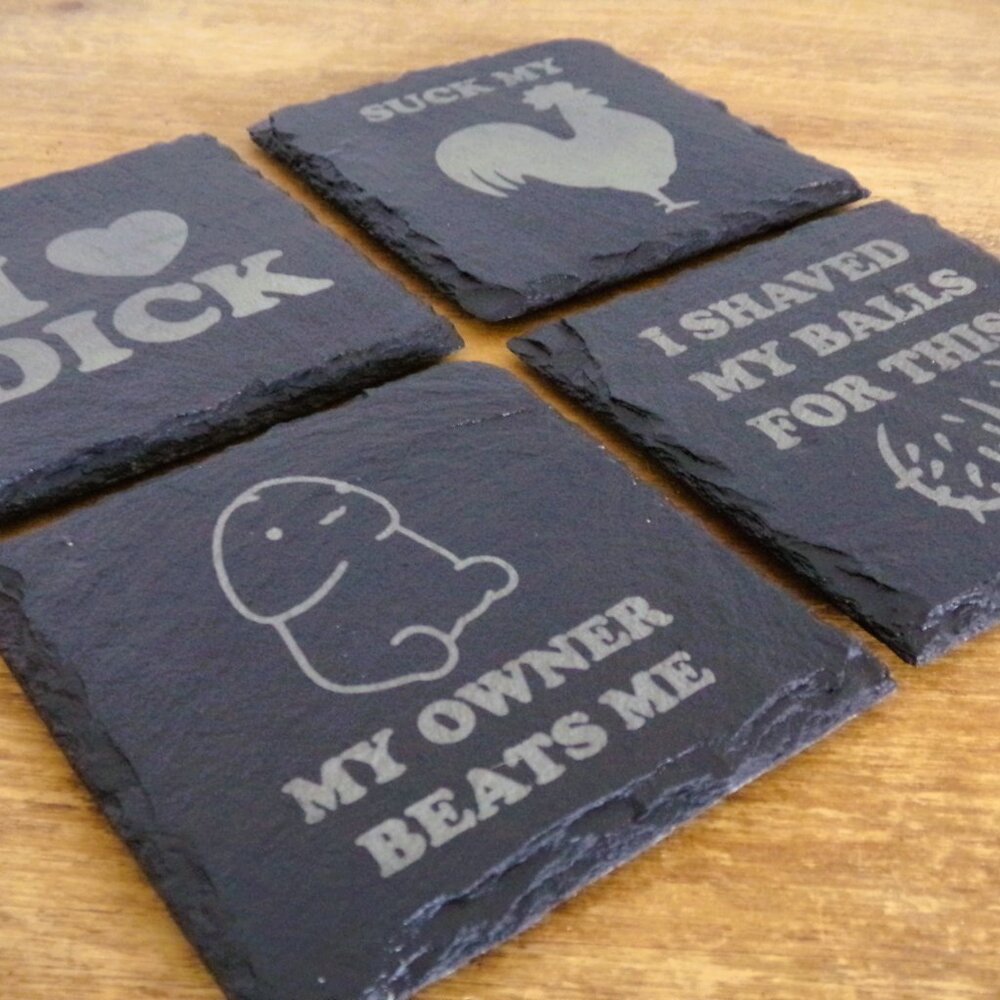 C**k Coasters (set of 4) - Picture 10 of 10